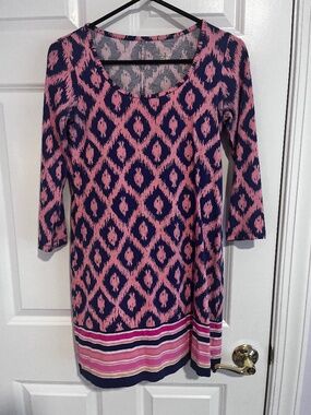 Lilly Pulitzer pink and blue women’s dress